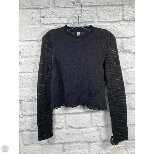 Top Long Sleeve By Free People In Black, Size: S