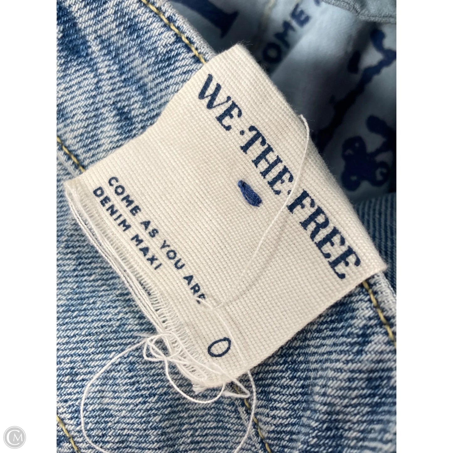 Skirt Maxi By We The Free In Blue Denim, Size: 0