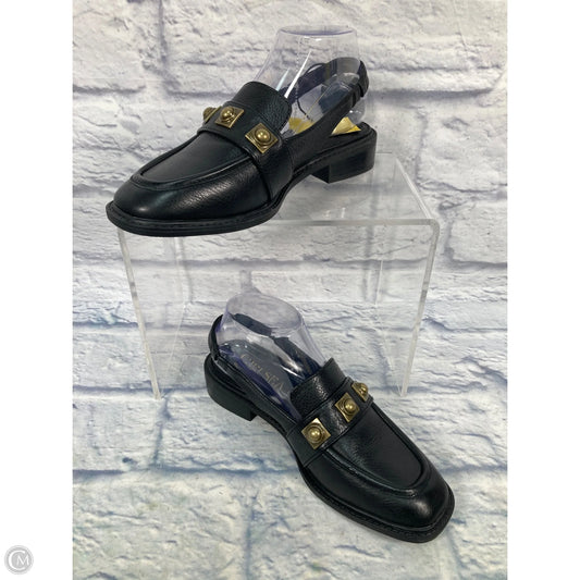 Shoes Flats By Chelsea And Violet In Black & Gold, Size: 7.5