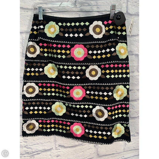 Skirt Midi By Etcetra In Black & Pink, Size: 4