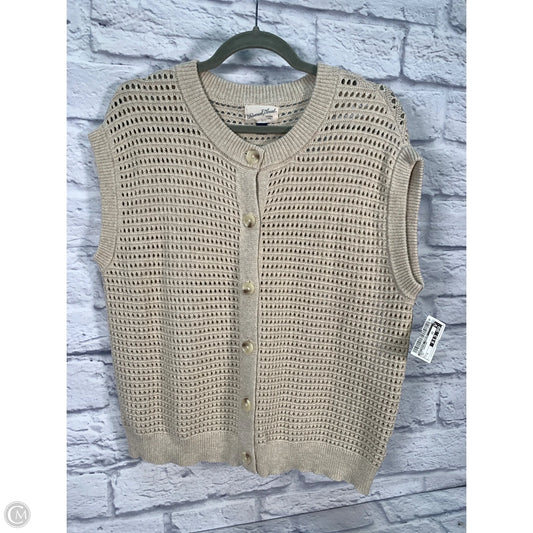 Vest Sweater By Universal Thread In Tan, Size: S