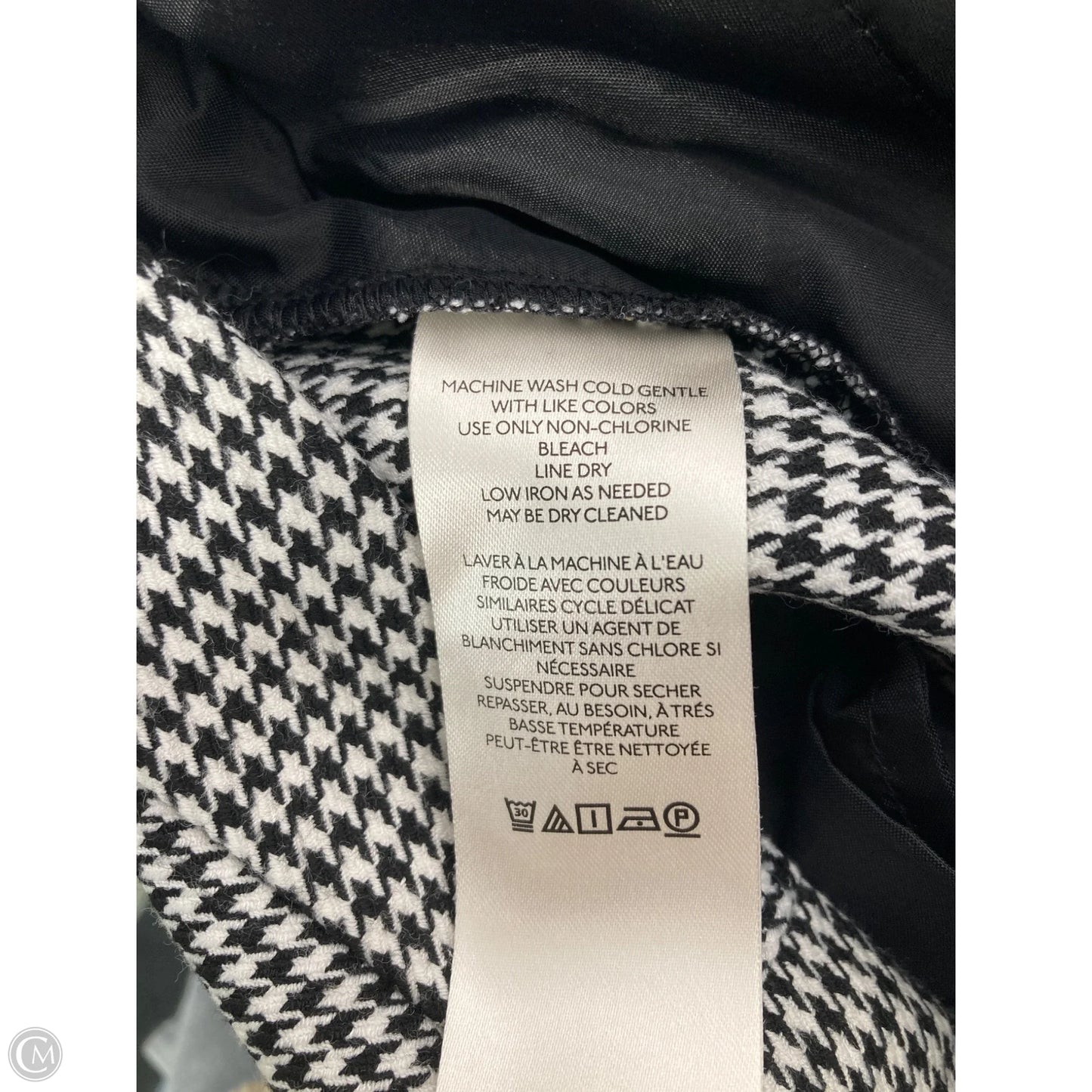 Pants Dress By Maeve In Black & Cream, Size: 8p