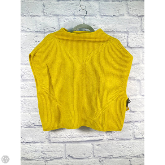 Vest Sweater By Anthropologie In Yellow, Size: S