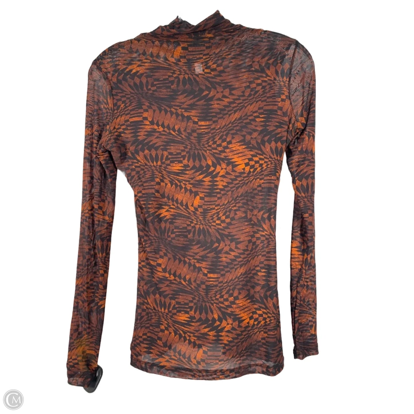 Blouse Long Sleeve By Johnny Was In Black & Brown, Size: Xs
