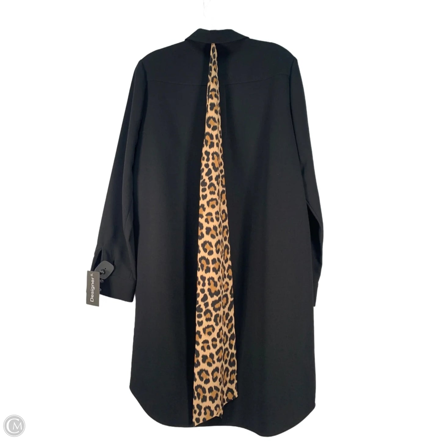 Coat Designer By Kate Spade In Black & Brown, Size: L