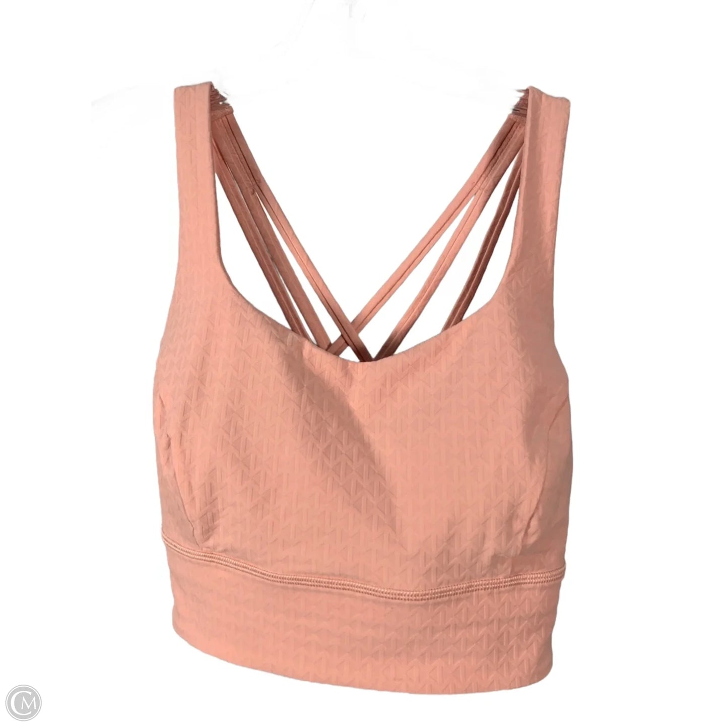 Athletic Bra By Lululemon In Peach, Size: M
