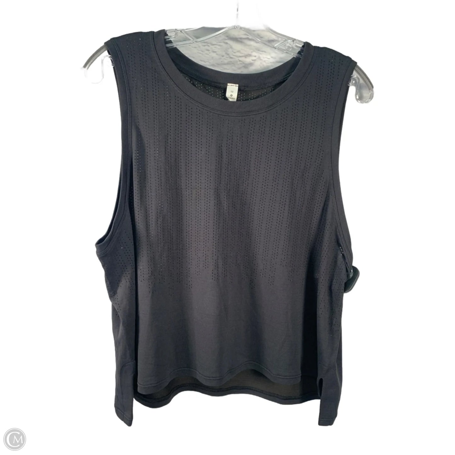 Athletic Tank Top By Lululemon In Black, Size: L