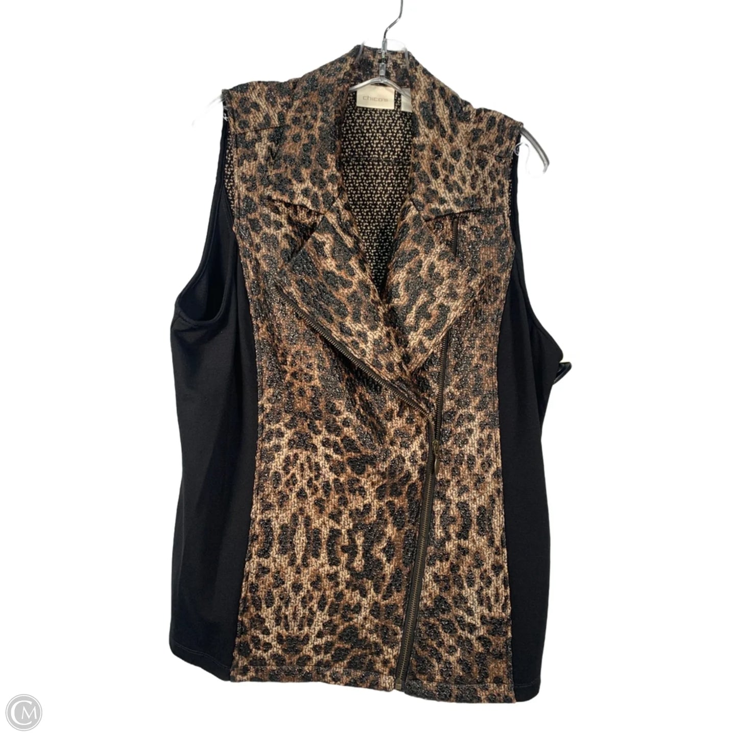 Vest Other By Chicos In Animal Print, Size: Xl