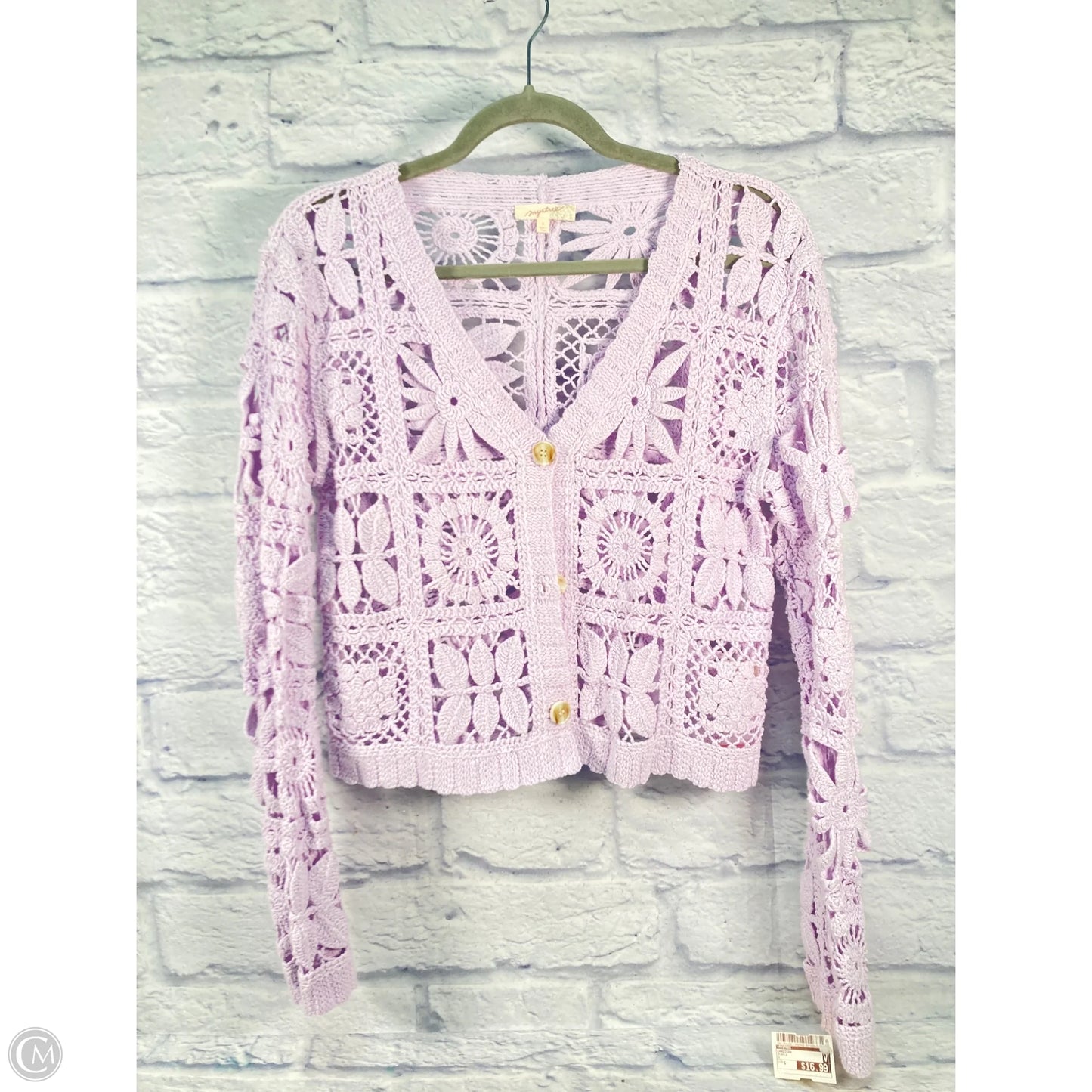 Cardigan By Mystree In Purple, Size: S