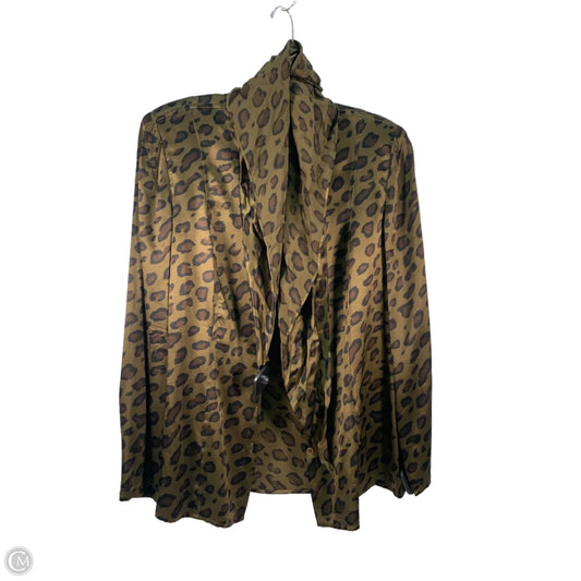 Top 2pc Long Sleeve By Carlisle In Animal Print, Size: M