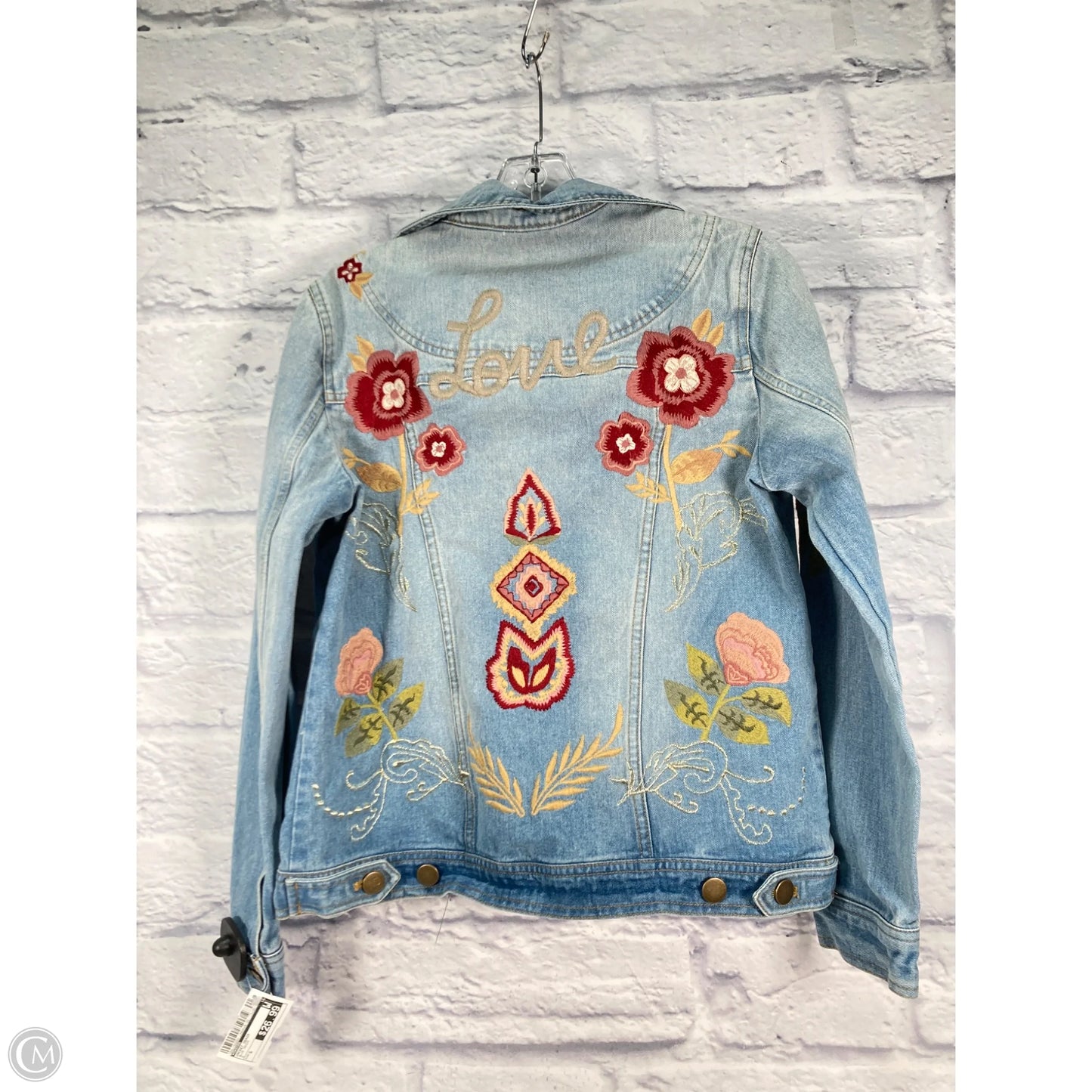 Jacket Denim By Chicos In Blue Denim, Size: S