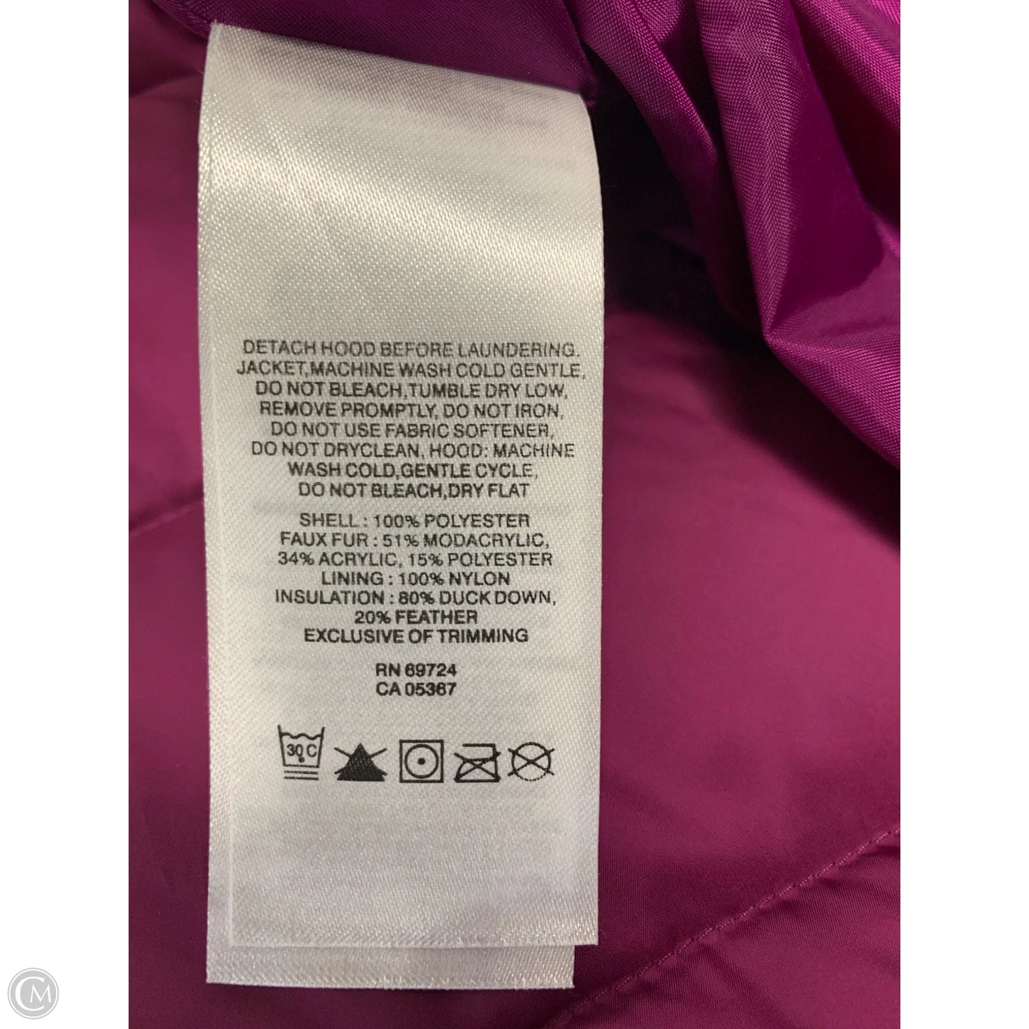 Jacket Puffer & Quilted By Columbia In Purple & Tan, Size: L