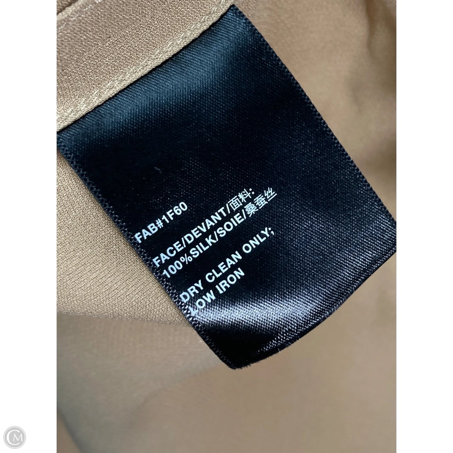 Blouse Designer By Lafayette 148 In Tan, Size: Xl