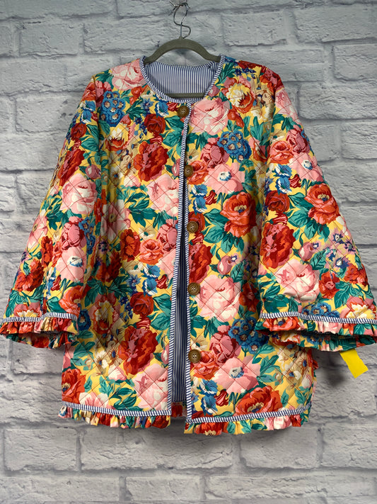 Jacket Puffer & Quilted By Clothes Mentor In Floral Print, Size: M