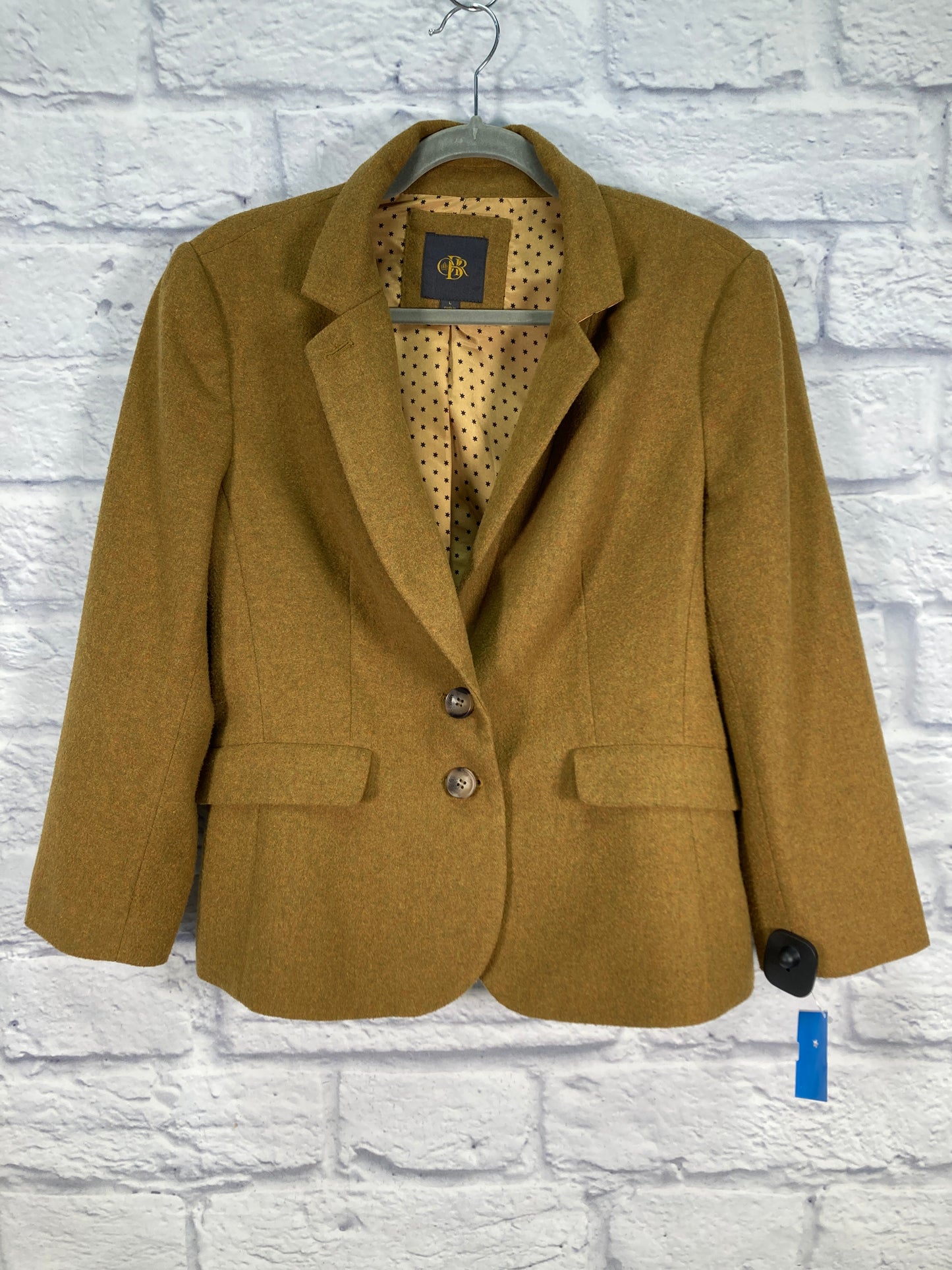 Blazer By Clothes Mentor In Yellow, Size: L