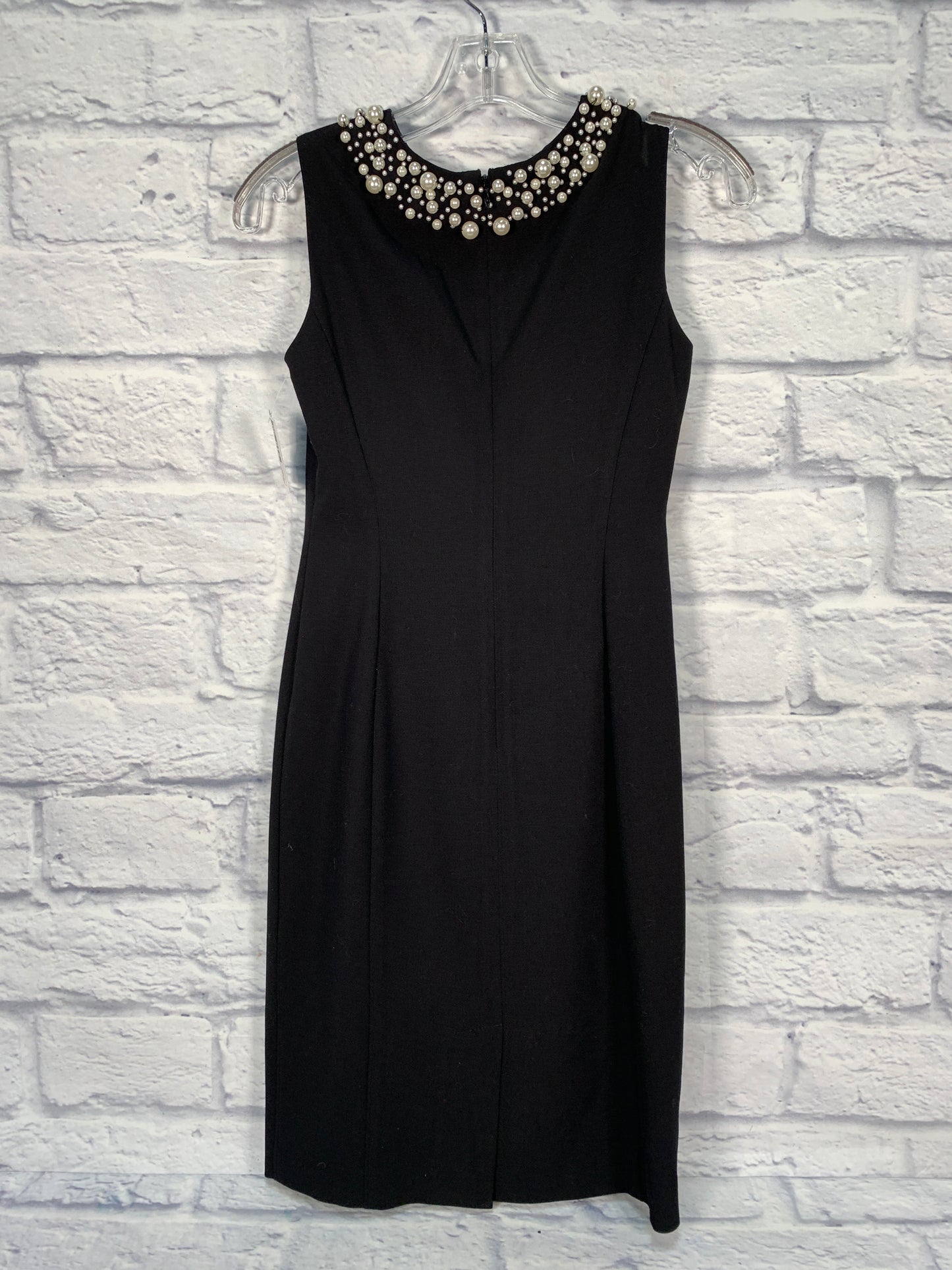 Dress Party Midi By Calvin Klein In Black & Cream, Size: Xsp