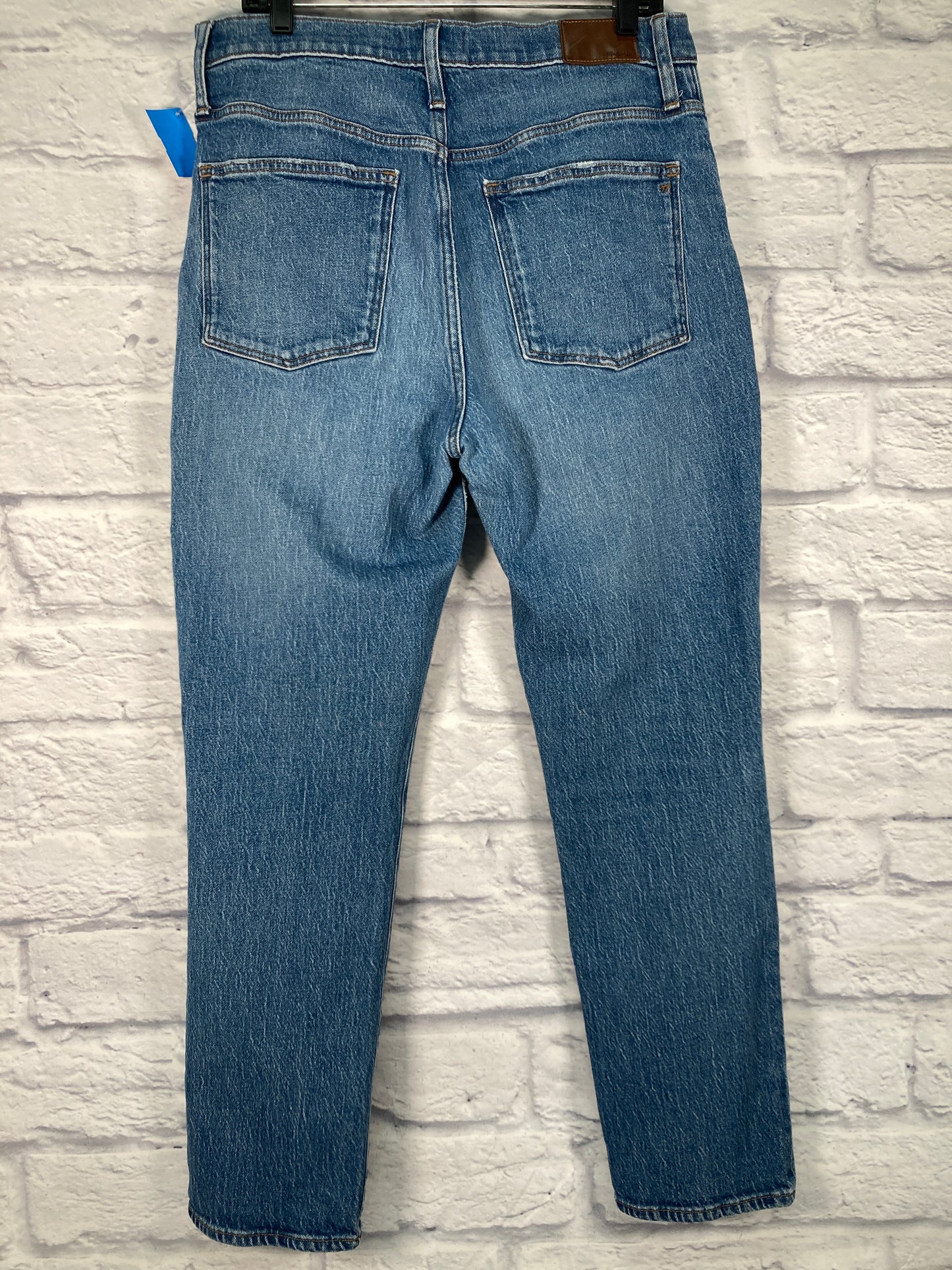 Jeans Straight By Madewell In Blue Denim, Size: 8