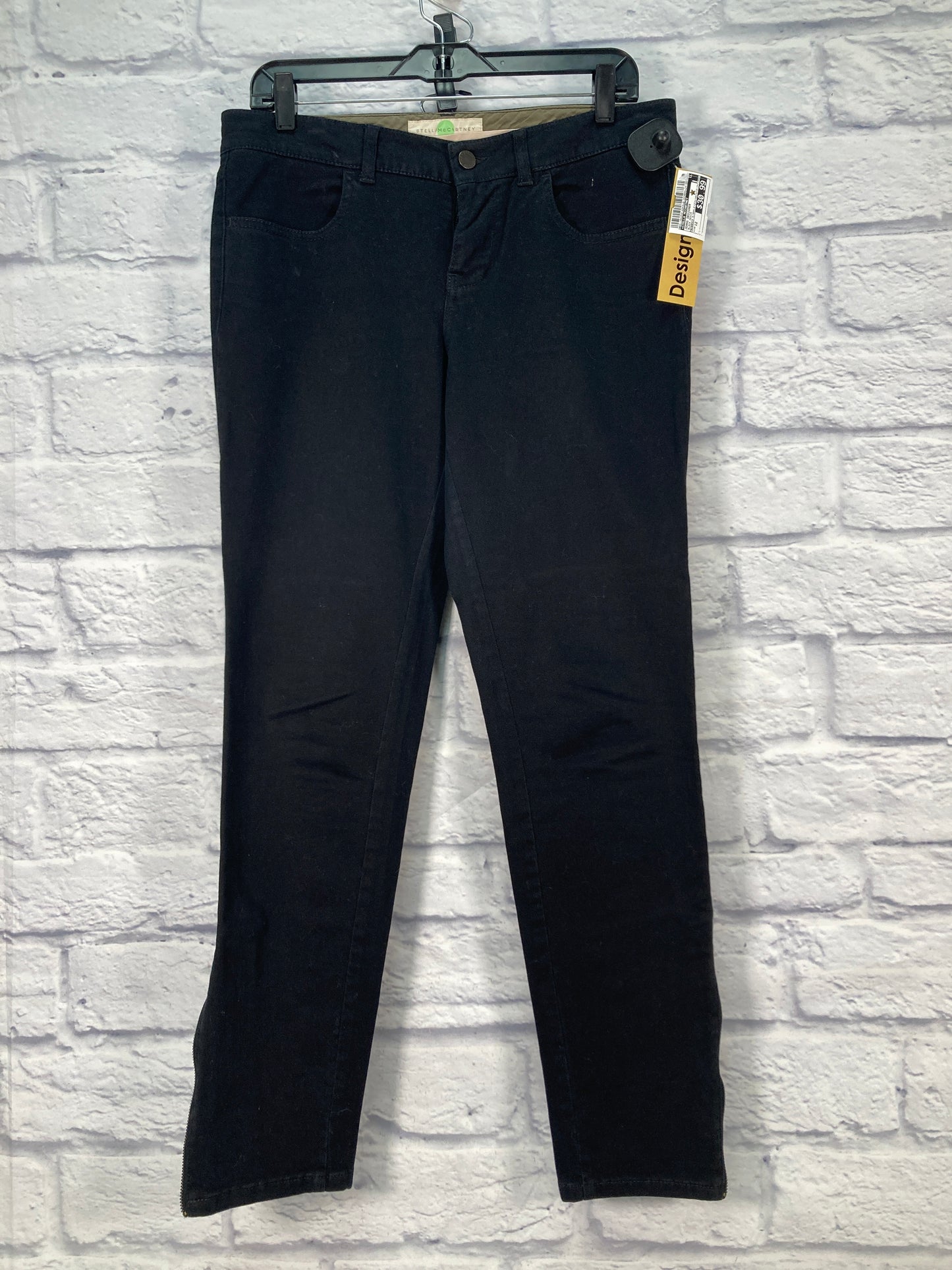 Jeans Designer By Stella Mccartney In Black Denim, Size: 12