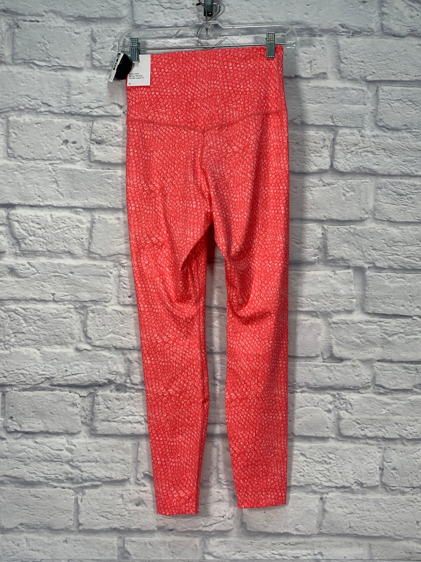 Athletic Leggings By Nike Apparel In Coral, Size: S