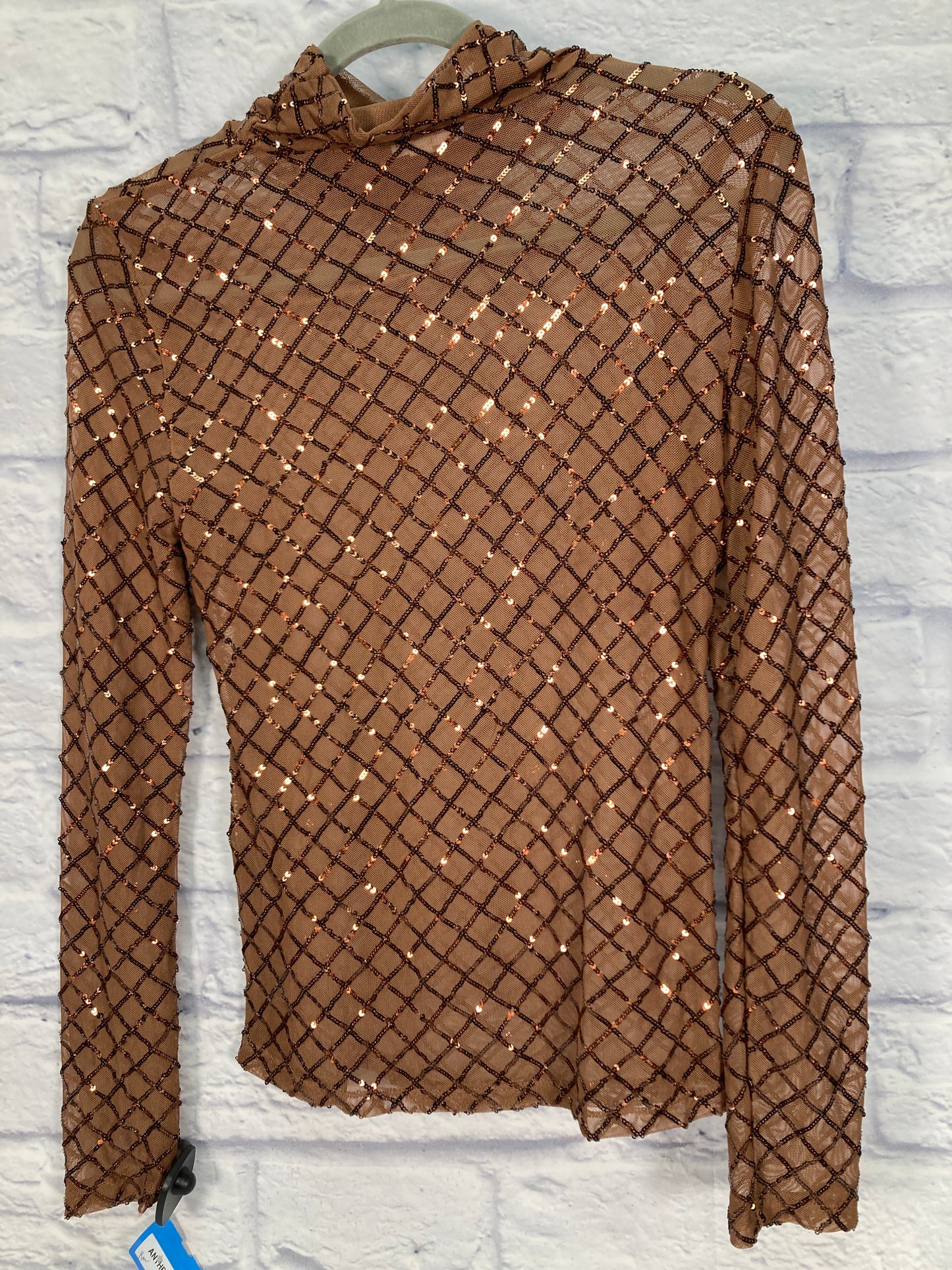 Blouse Long Sleeve By Pilcro In Copper, Size: Xs