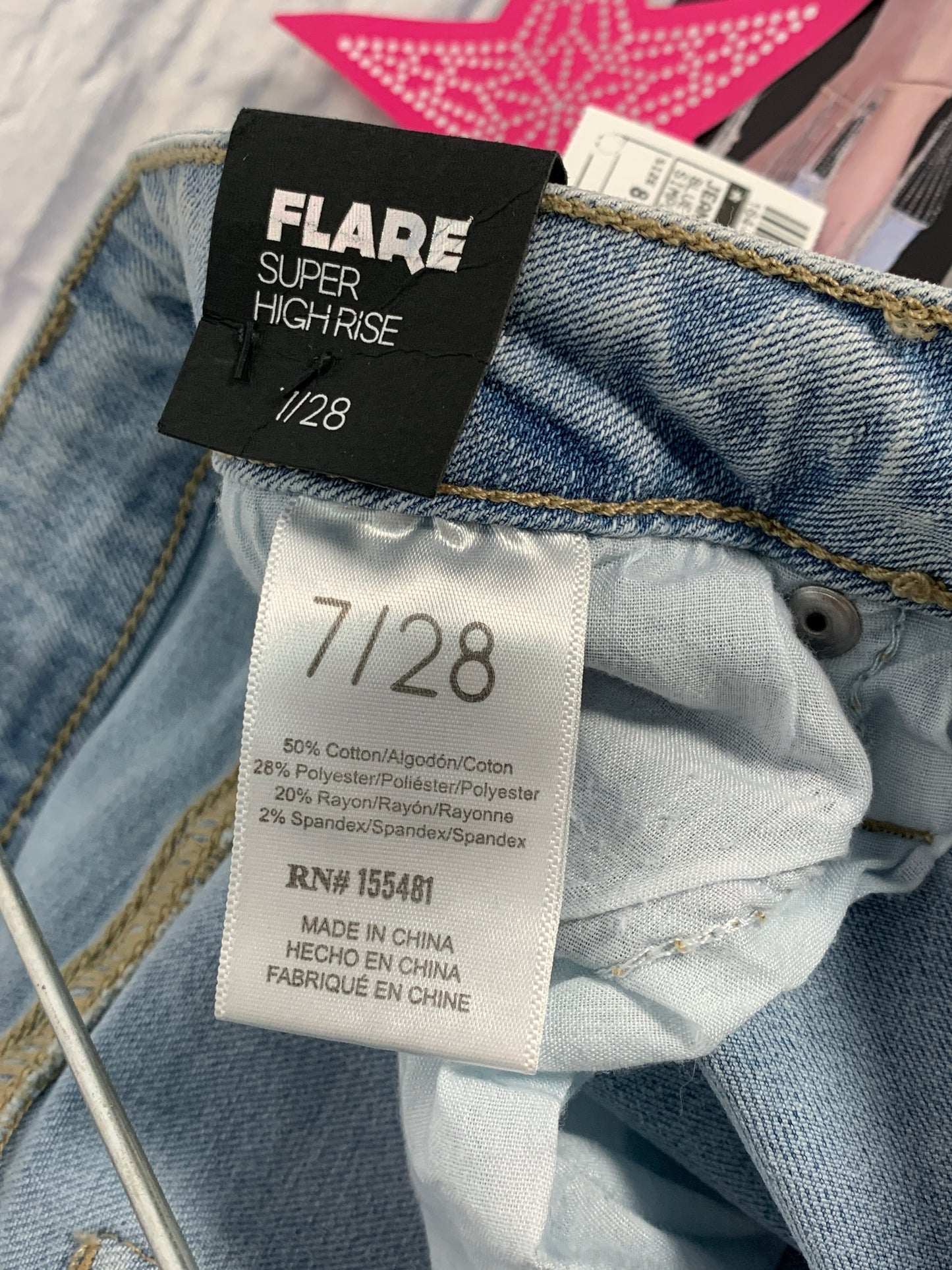 Jeans Flared By Clothes Mentor In Blue Denim, Size: 7