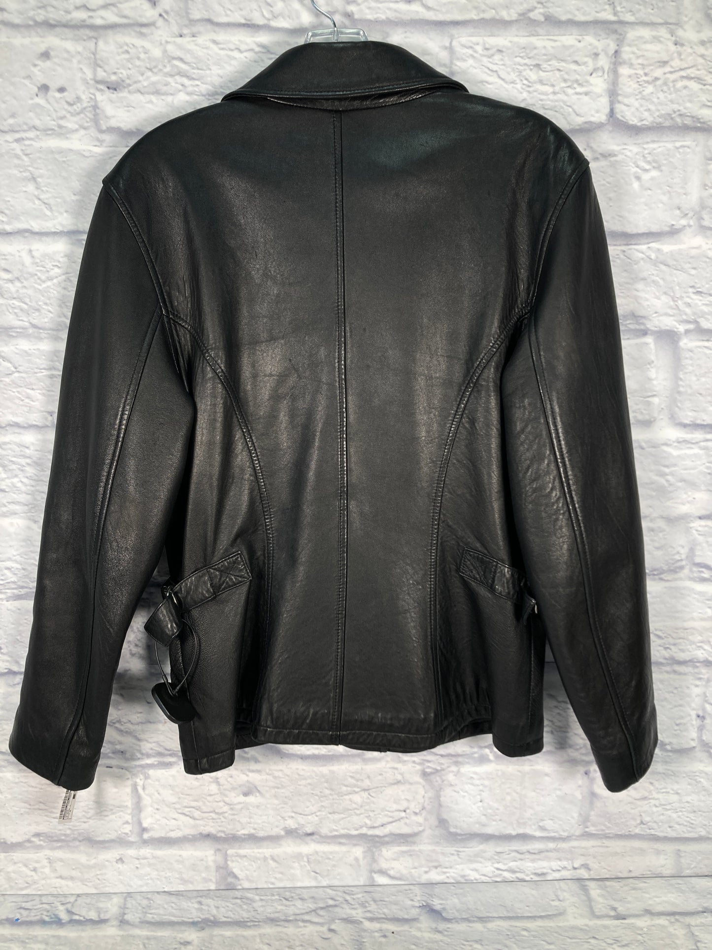 Jacket Leather By Jones New York In Black, Size: 8