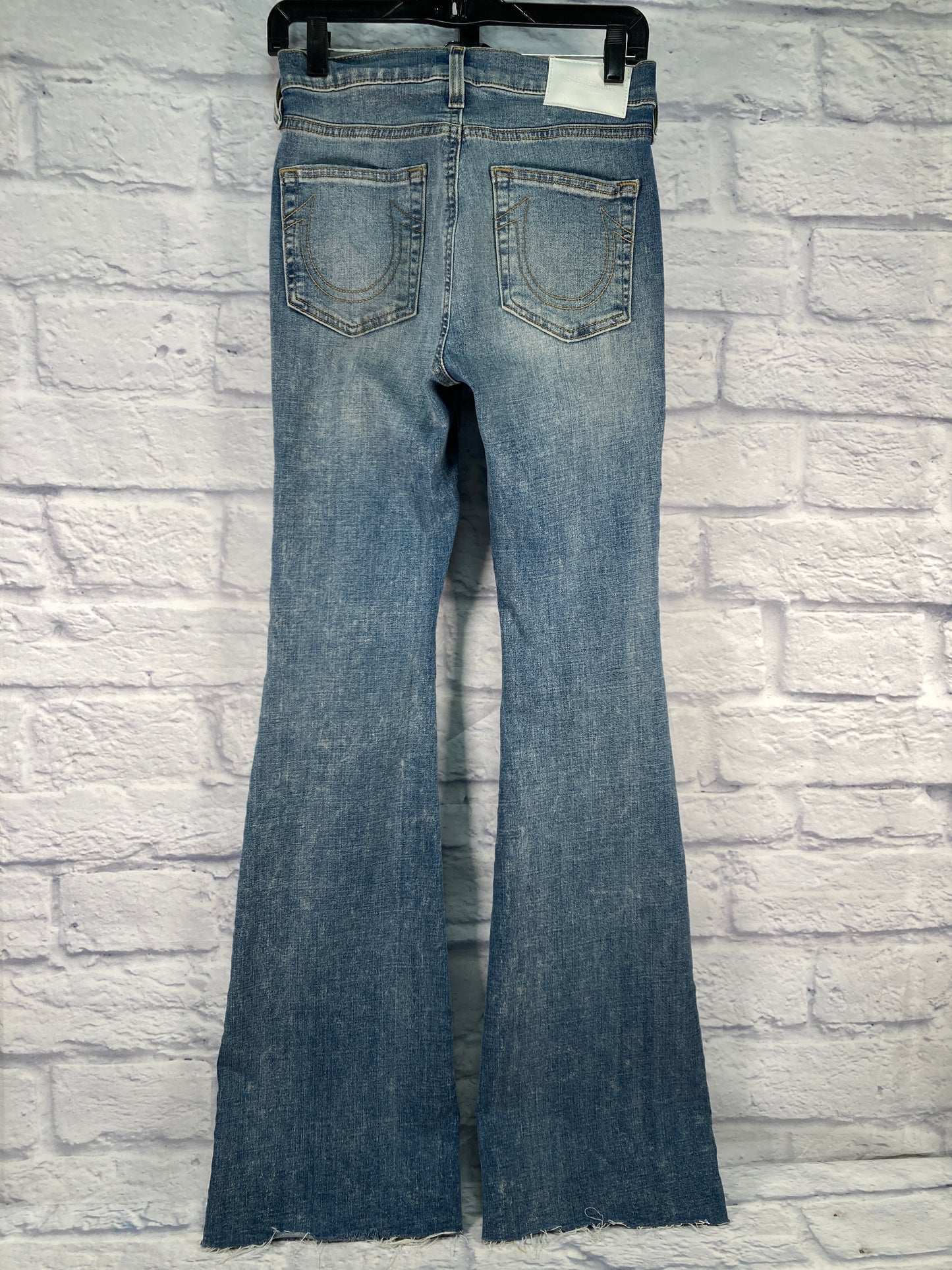 Jeans Flared By Clothes Mentor In Blue Denim, Size: 4