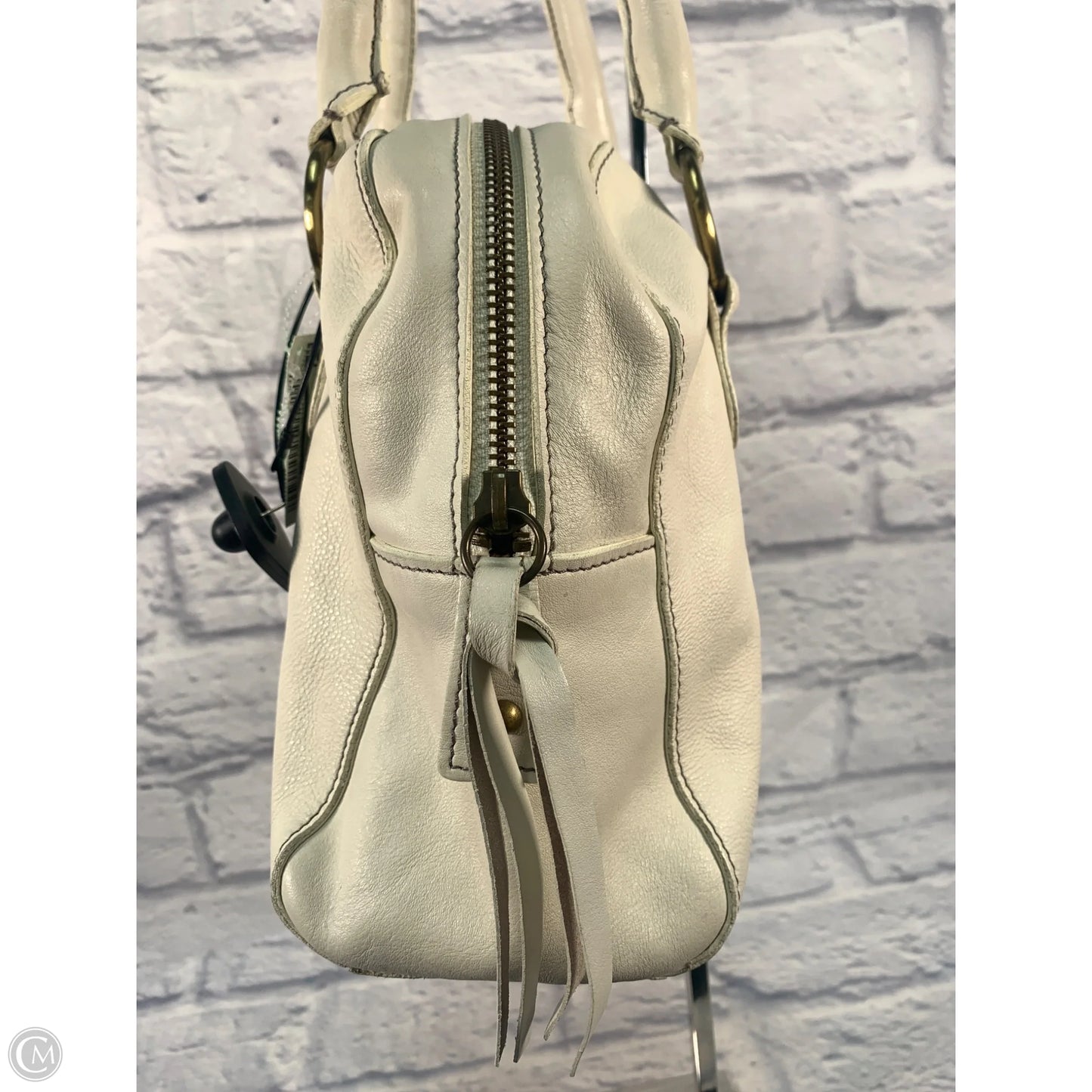 Handbag Leather By Boden, Size: Medium