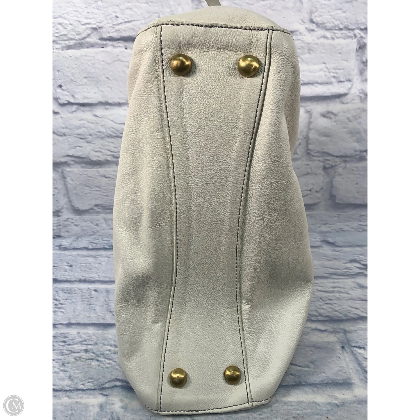 Handbag Leather By Boden, Size: Medium