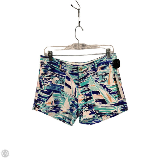Shorts Designer By Lilly Pulitzer In Blue & Green, Size: 4