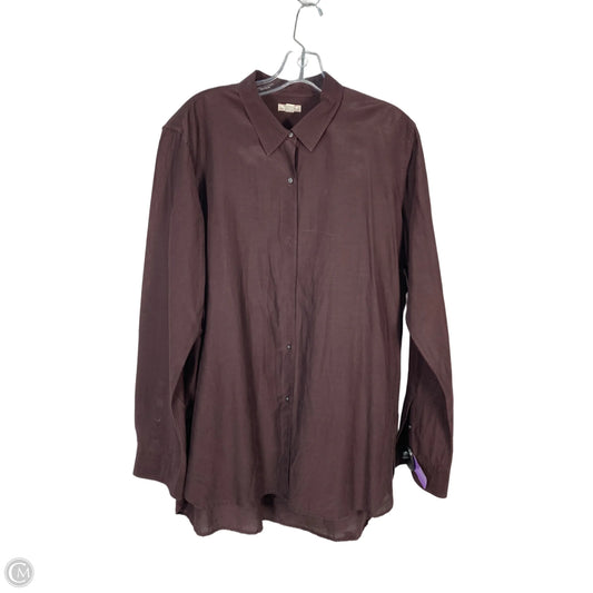 Tunic Long Sleeve By Gap In Purple, Size: Xl