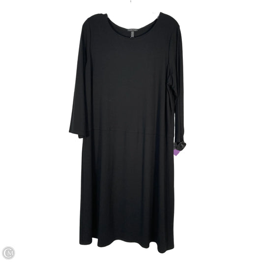 Dress Casual Midi By Eileen Fisher In Black, NEW! Size: Xl