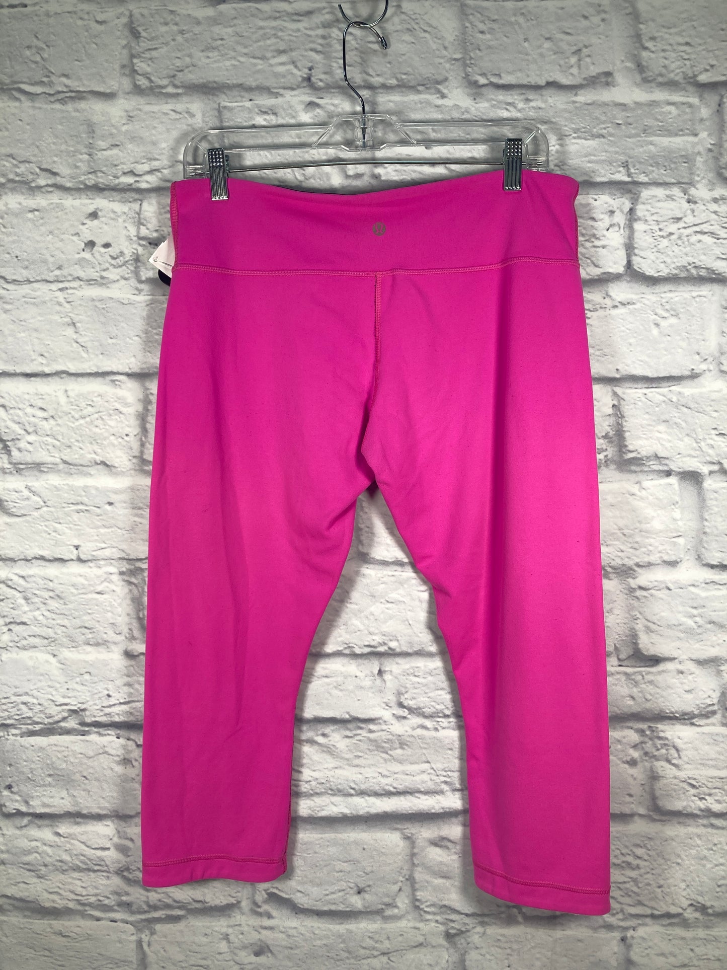 Pink Athletic Capris Lululemon, Size L