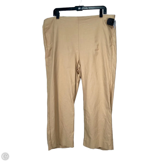 Pants Cropped By Chicos In Tan, Size: 16