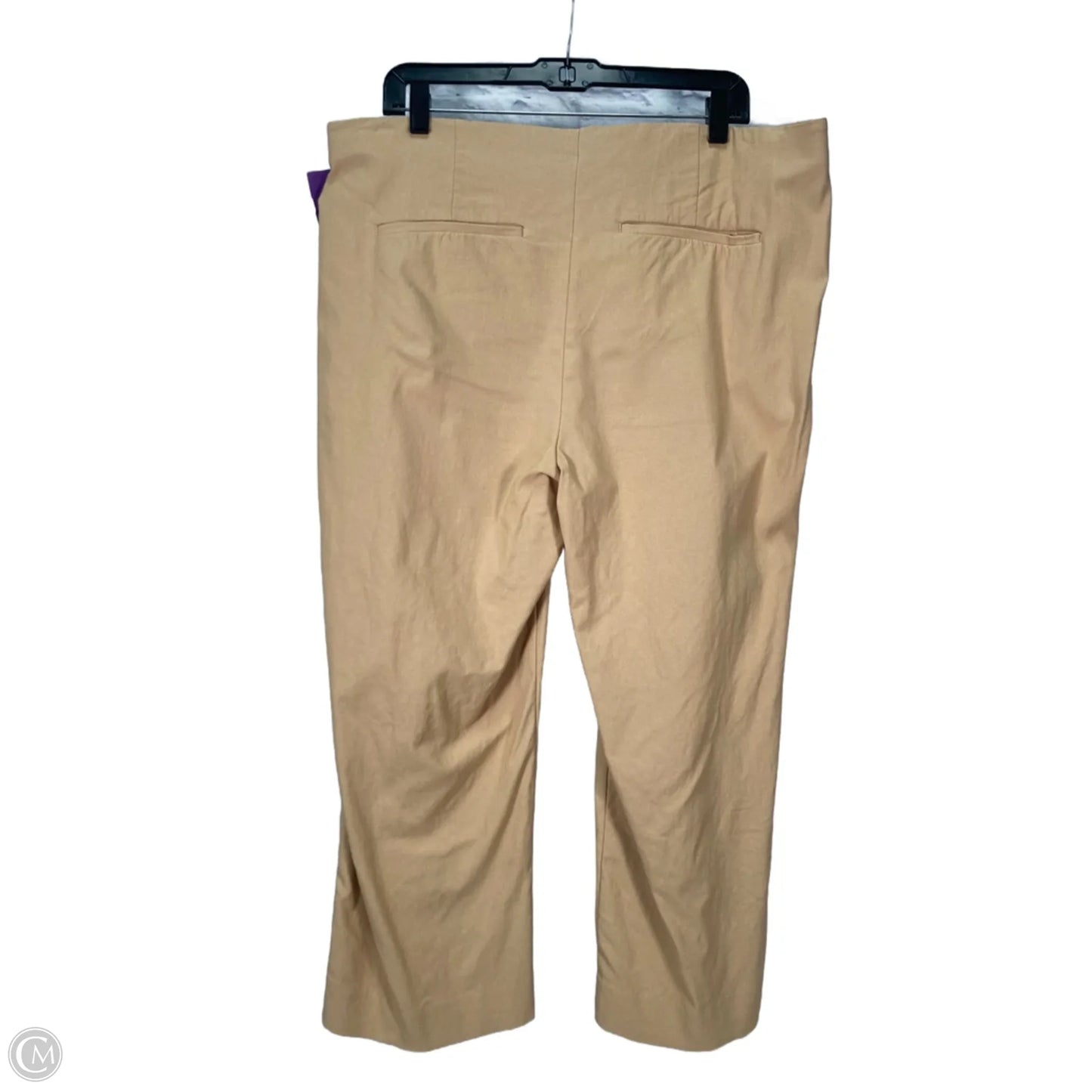 Pants Cropped By Chicos In Tan, Size: 16