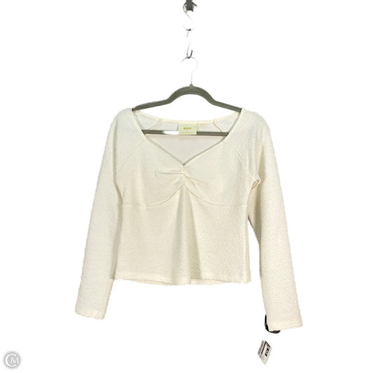 Blouse Long Sleeve By Maeve In Cream, Size: S