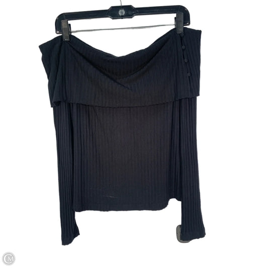 Blouse Long Sleeve By Anthropologie In Black, Size: S