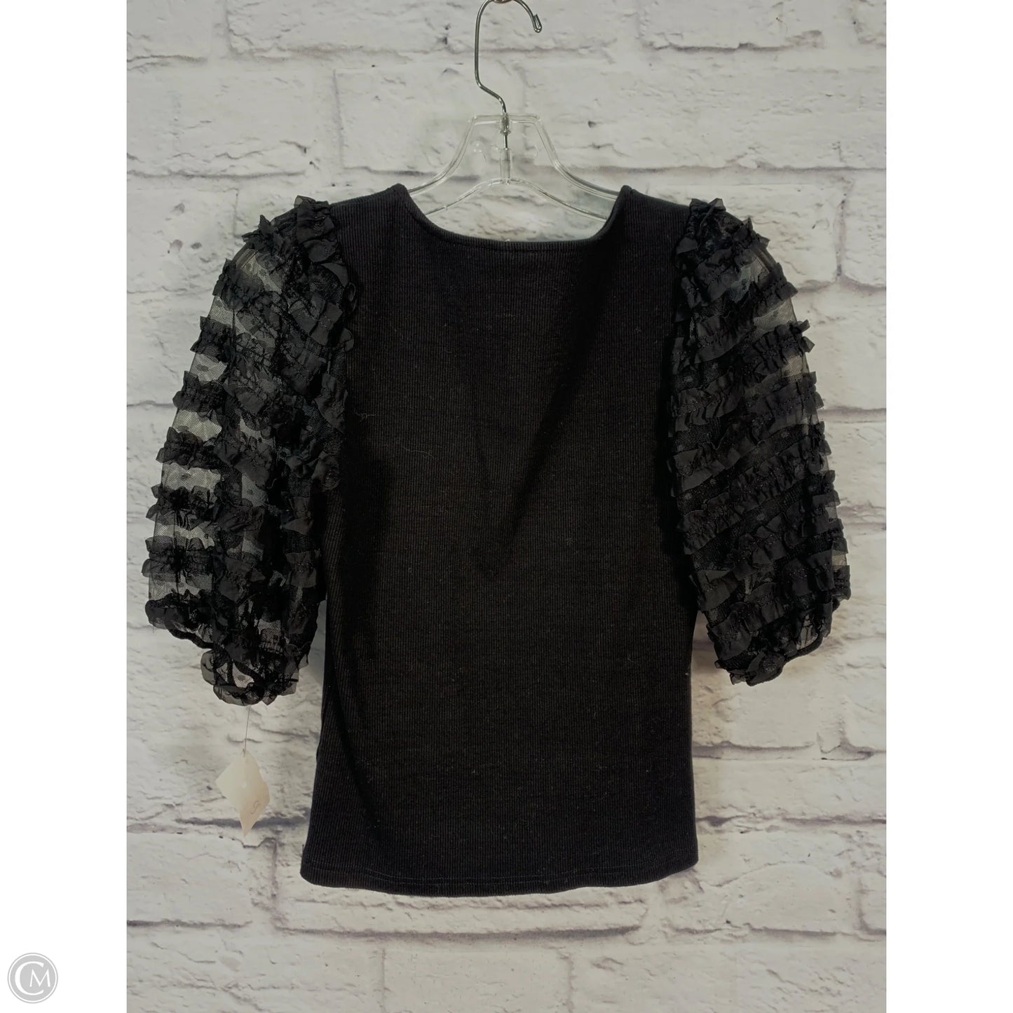 Blouse Short Sleeve By Dolan Left Coast In Black, Size: S