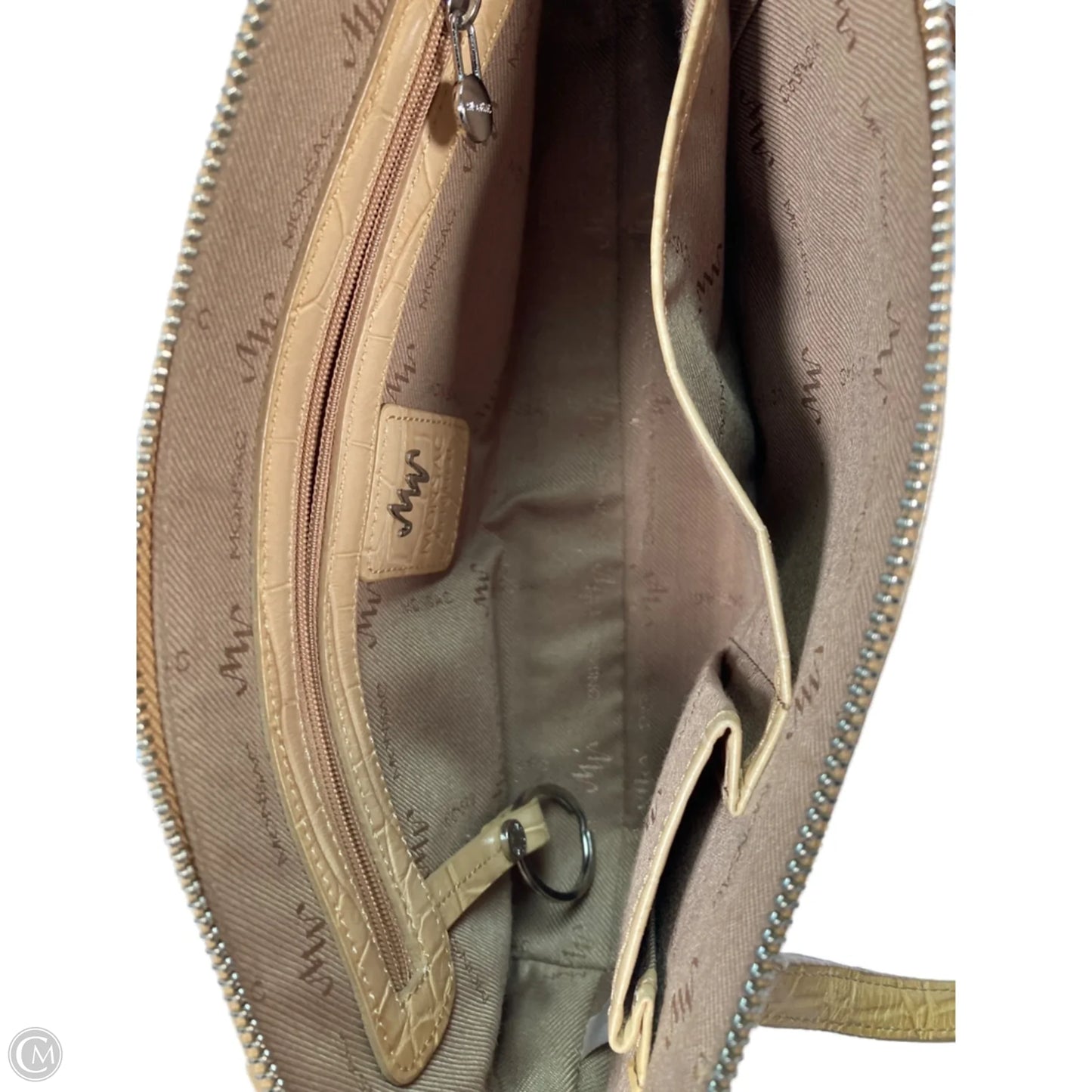 Handbag Leather By Clothes Mentor, Size: Medium
