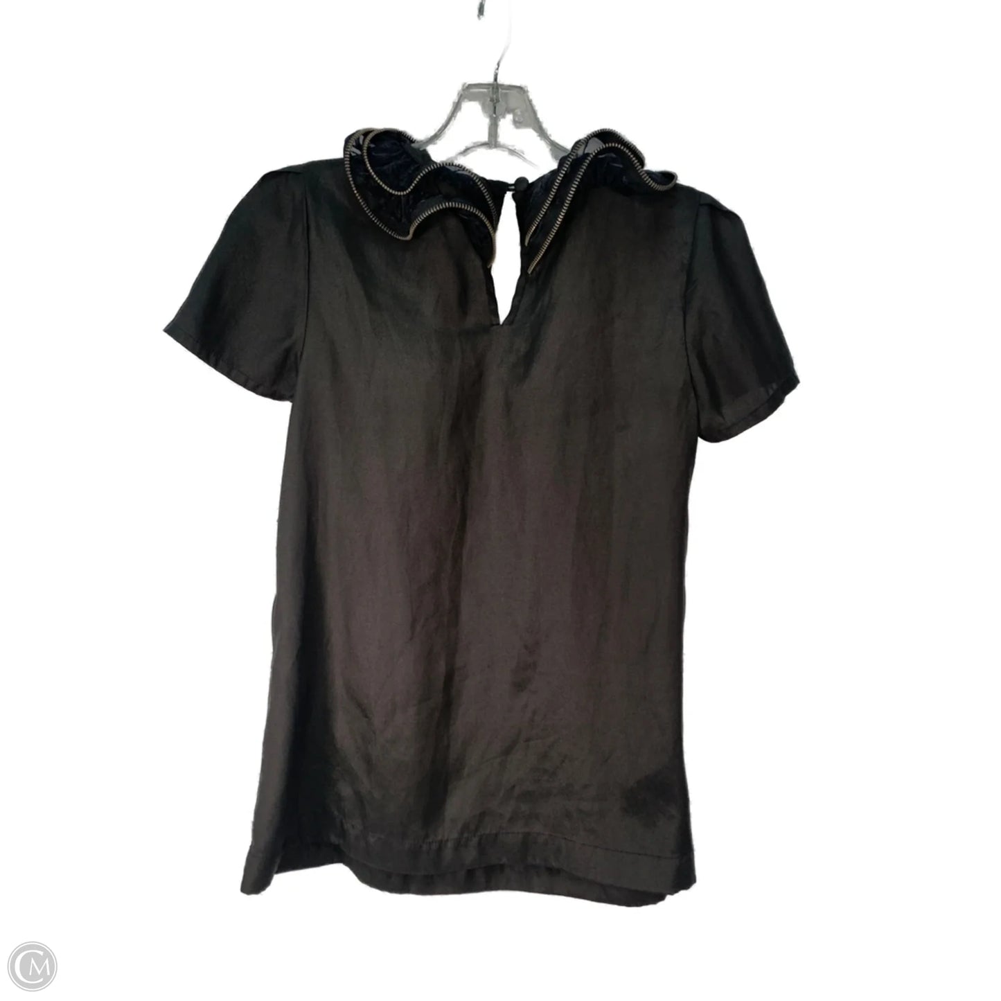 Top Short Sleeve By Top Shop In Black, Size: S