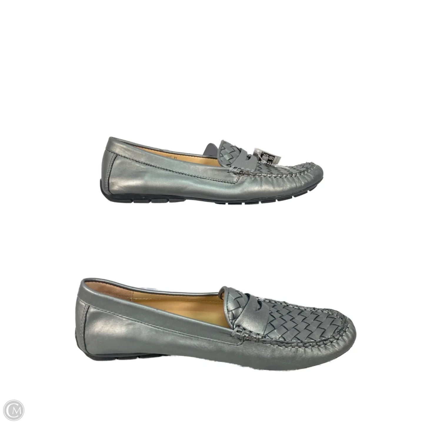 Shoes Flats By Vaneli In Silver, Size: 9.5