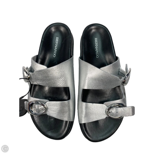 Sandals Flats By Bernardo In Silver 9.5