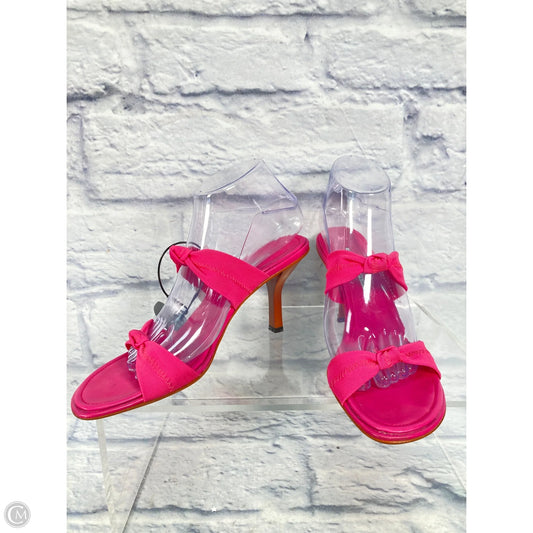 Sandals Heels Stiletto By Donald Pliner In Pink, Size: 8.5