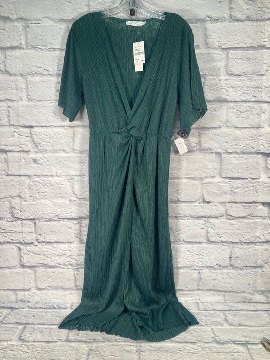 Green Dress Party Midi Clothes Mentor, Size L