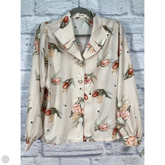 Blouse Long Sleeve By Clothes Mentor In Pink, Size: S