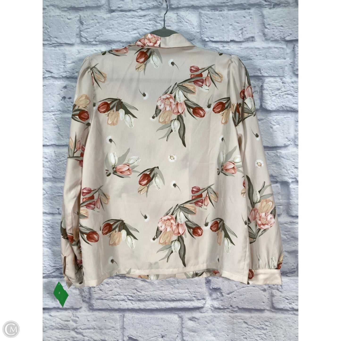 Blouse Long Sleeve By Clothes Mentor In Pink, Size: S
