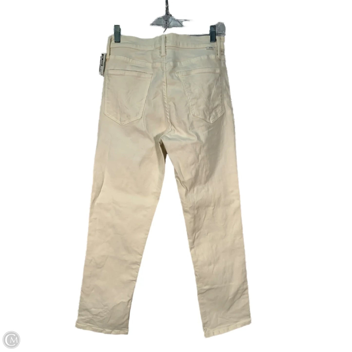 Jeans Straight By Mother In Cream, Size: 6