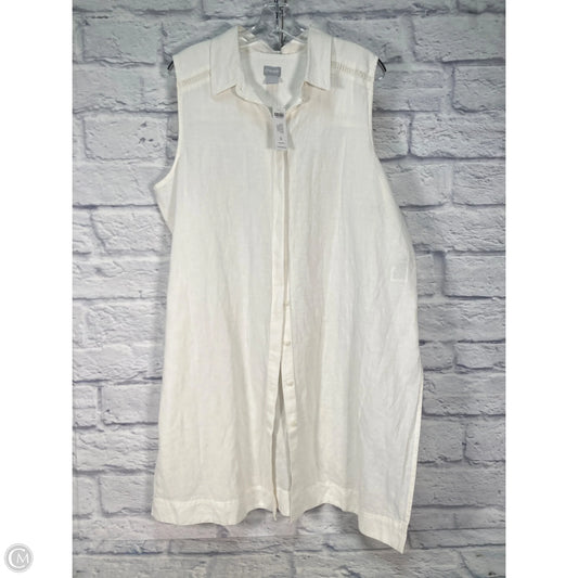 Dress Casual Midi By Chicos In White, Size: Xl
