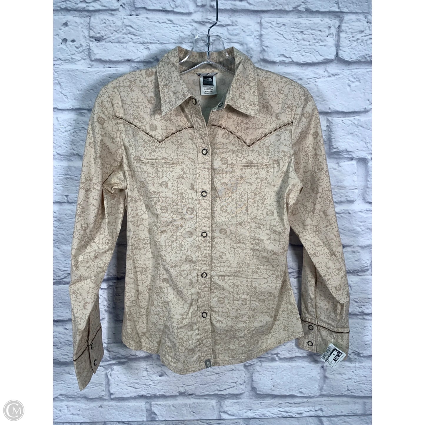 Top Long Sleeve By The North Face In Brown, Size: Xs