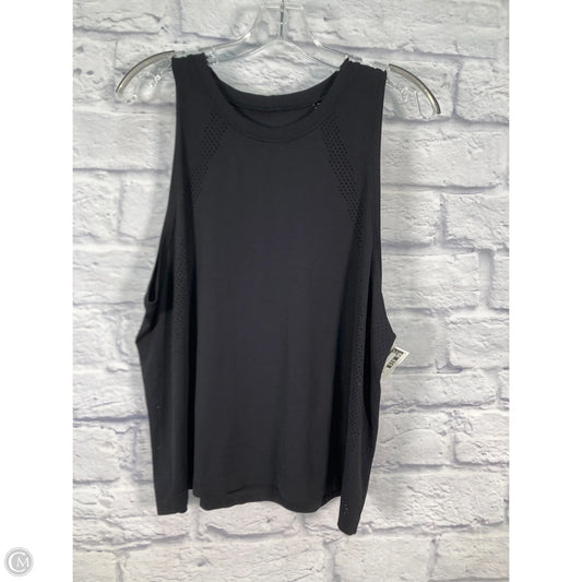 Athletic Tank Top By Lululemon In Black, Size: 14